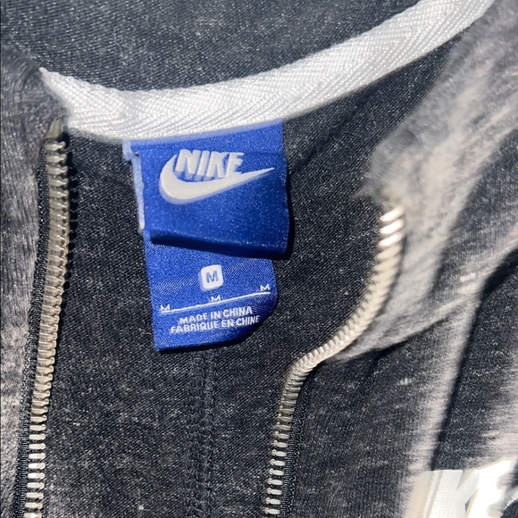 Nike Charcoal Tracksuit with White Accents Top Medium Bottom Small - Picture 5 of 7